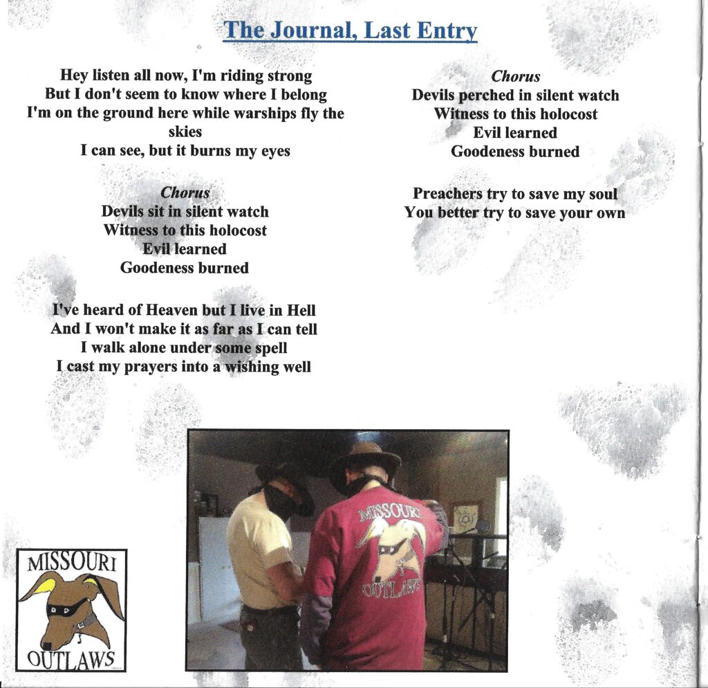 The Journal, Last Entry Lyrics